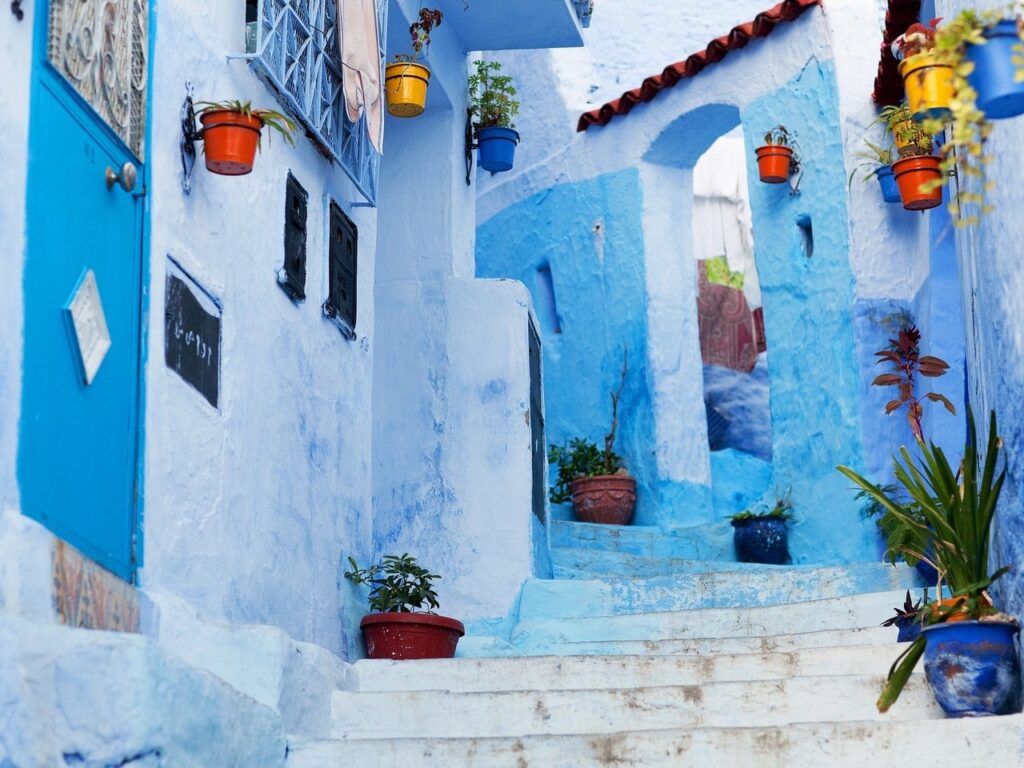 Chefchaouen met kinderen